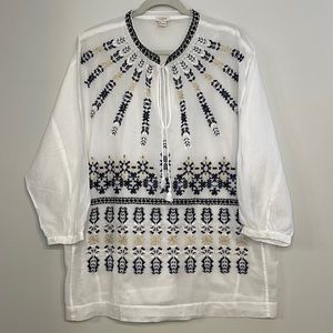 J. CREW embroidered tunic